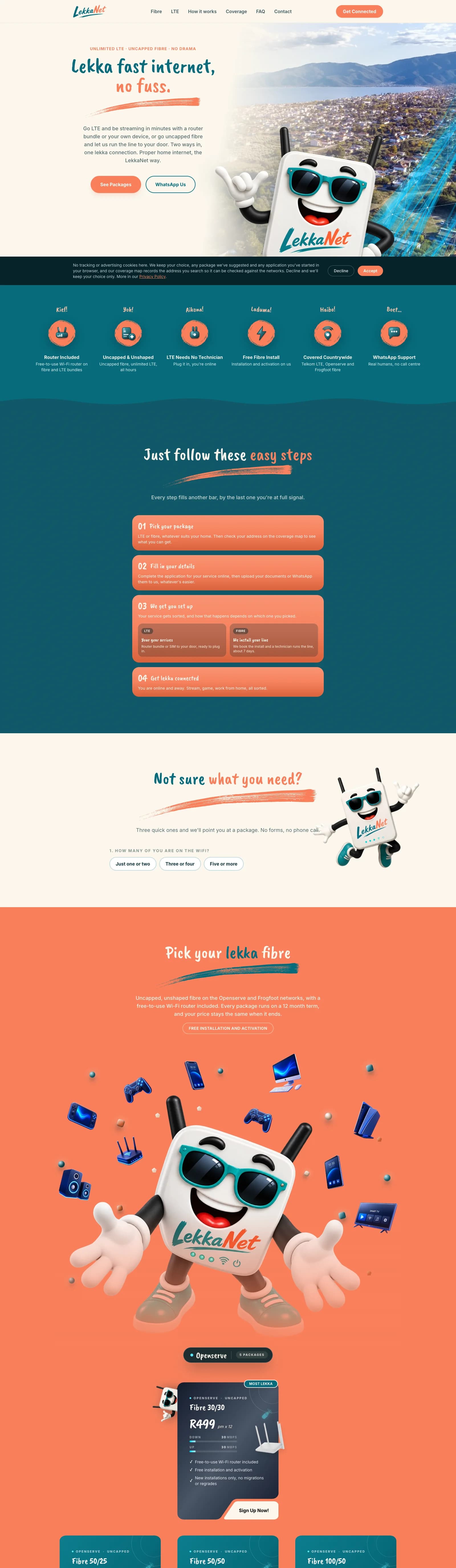 LekkaNet full page view