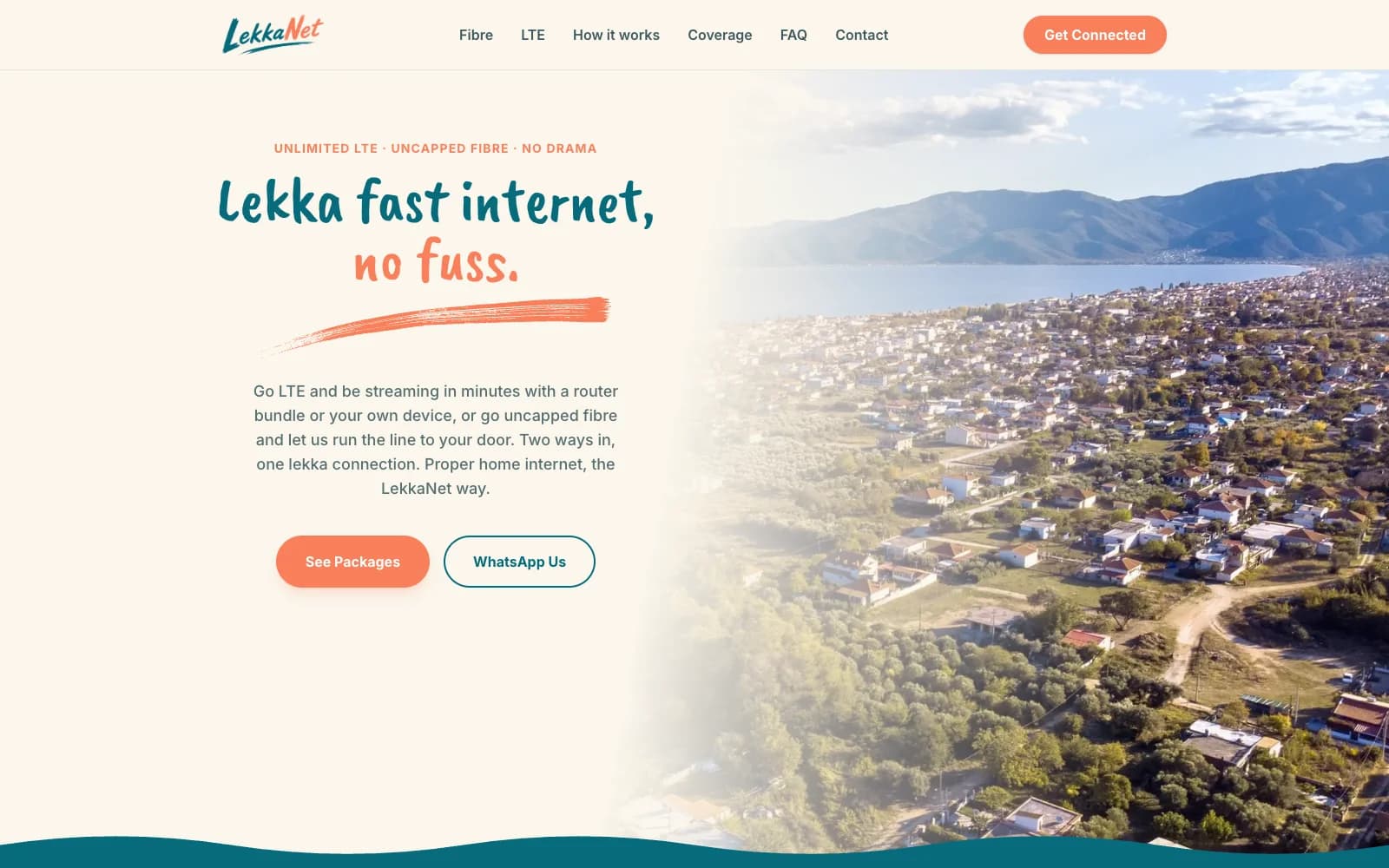 LekkaNet homepage